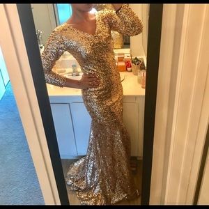 Gold Sequin Dress